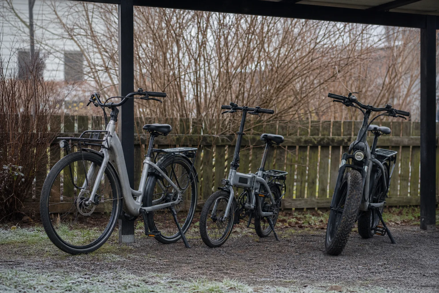 Tre olika budgetelcyklar under ett cykeltak