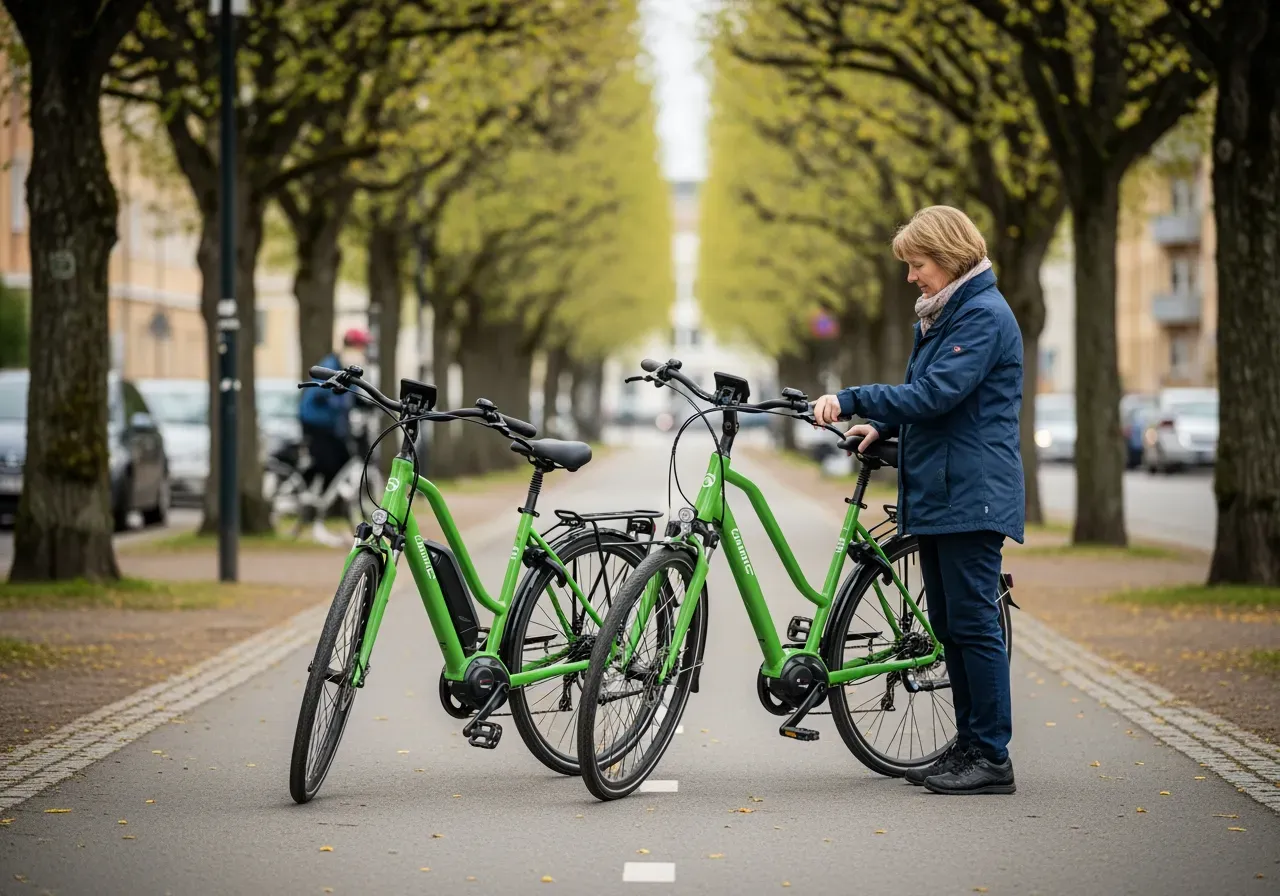 Gröna elcyklar för pendling och vardag