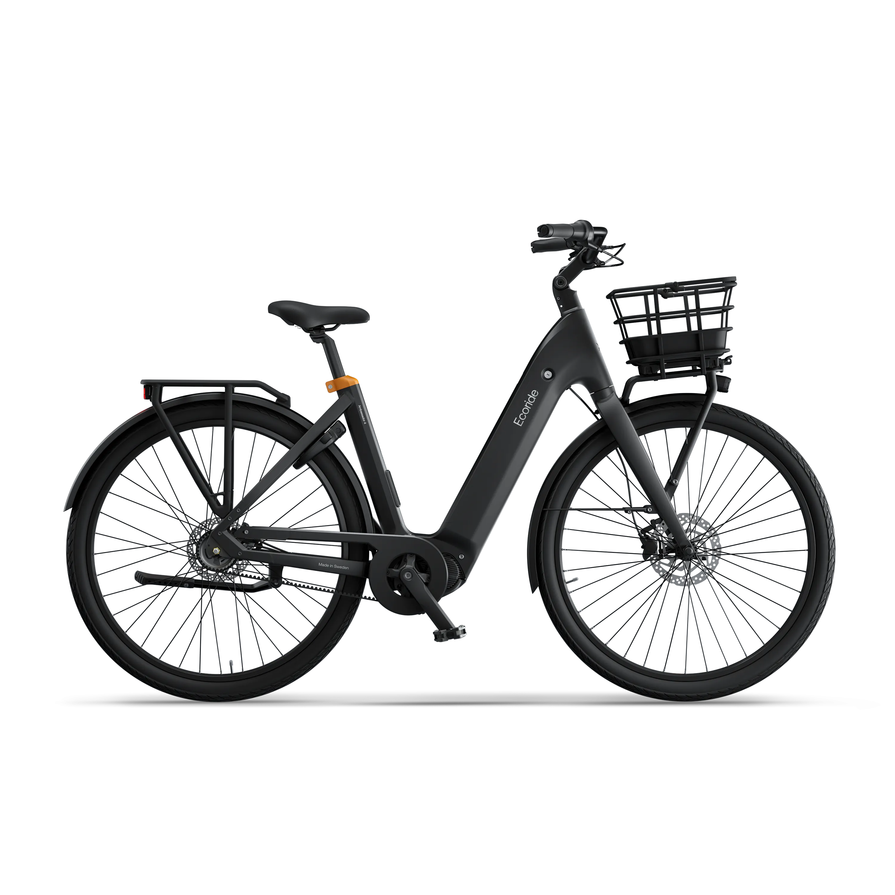 Ecoride Ambassador-4-Midmotor-Belt-Disc-Black-Medium