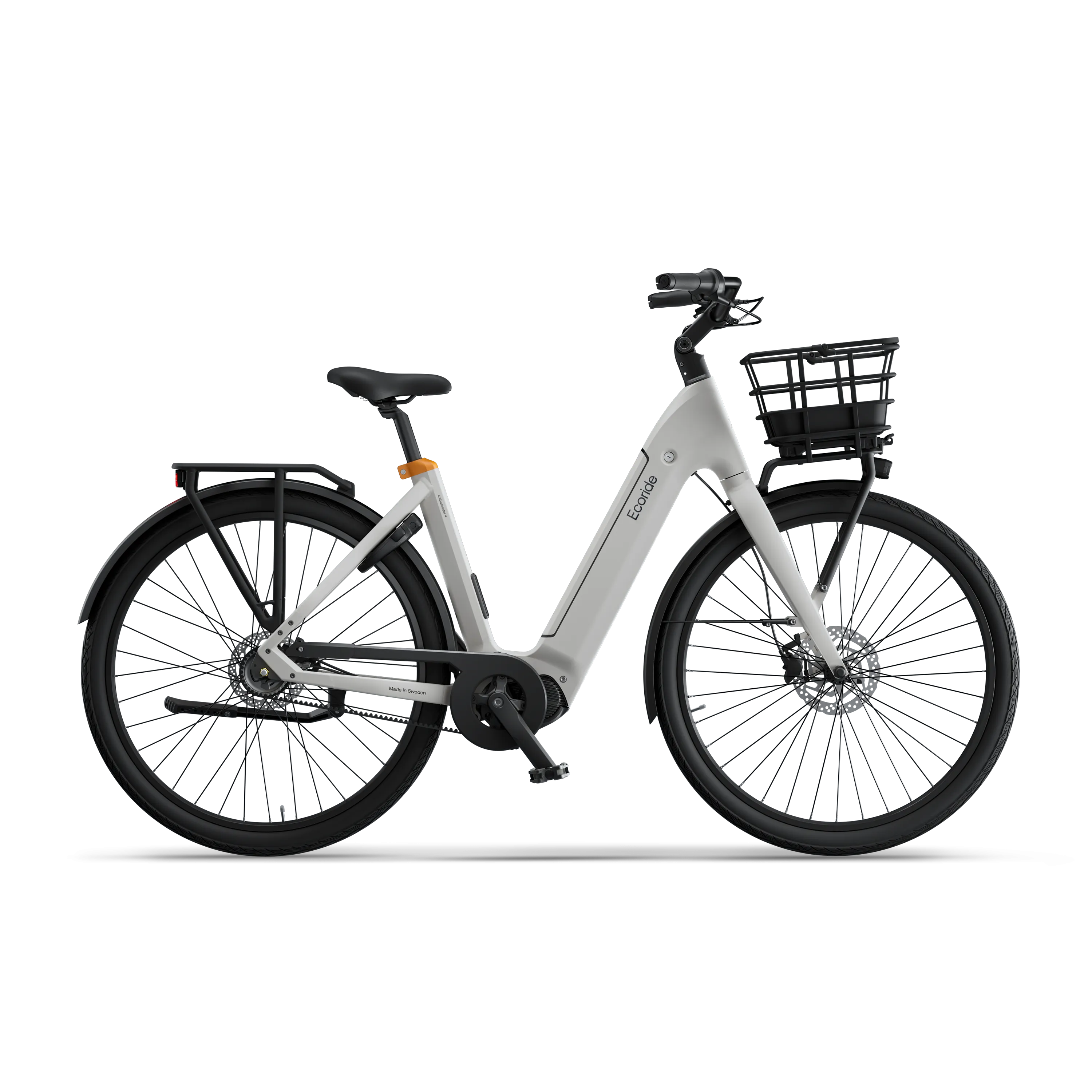 Ecoride Ambassador-4-Midmotor-Belt-Disc-White-Medium