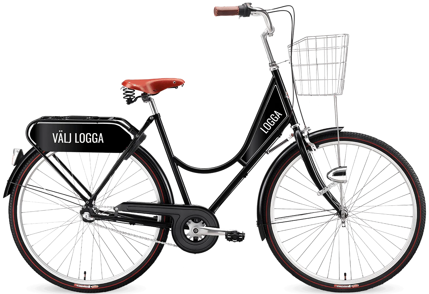 En glad kund provar sin cykel och blir sugen på att unna sig en egen.