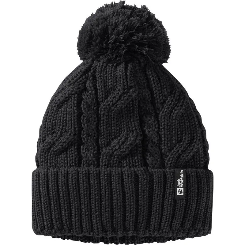 Jack Wolfskin Pompom Beanie Black Black
