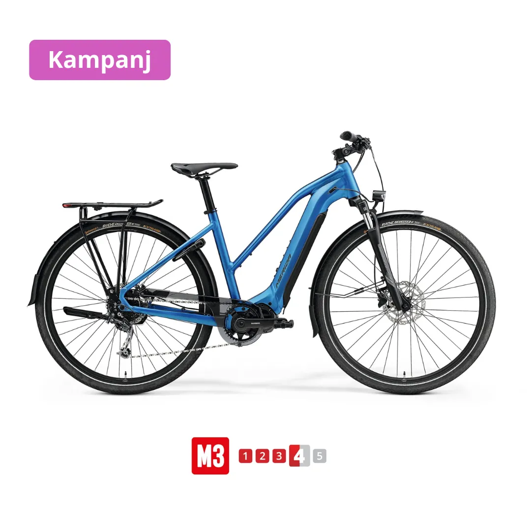 Merida Espresso L 400 S Eq M (51 Cm) - Blå Elcykel  Hybrid 2024