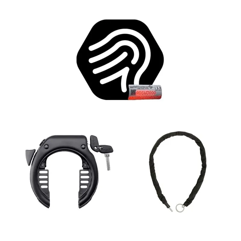 Säkerhetspaket - YWS Godkänt Ringlås inkl. kätting 120 cm samt Smart DNA