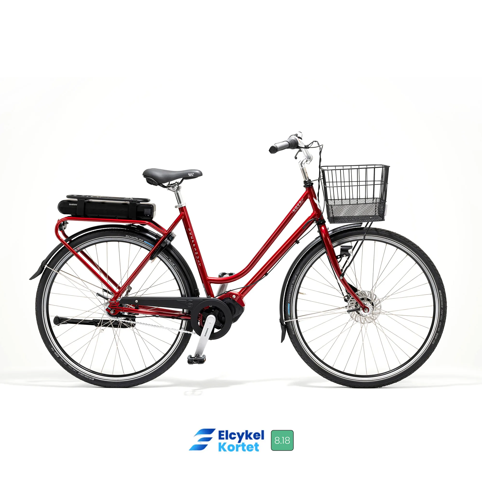 Skeppshult Nova El 7-vxl. 53cm Flamröd Elcykel  Klassisk 2024