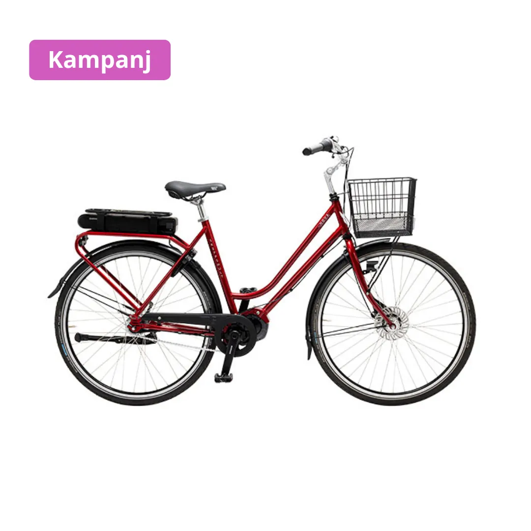 Skeppshult Nova El Premium 7-vxl. 53cm Flamröd Elcykel  Klassisk 2024