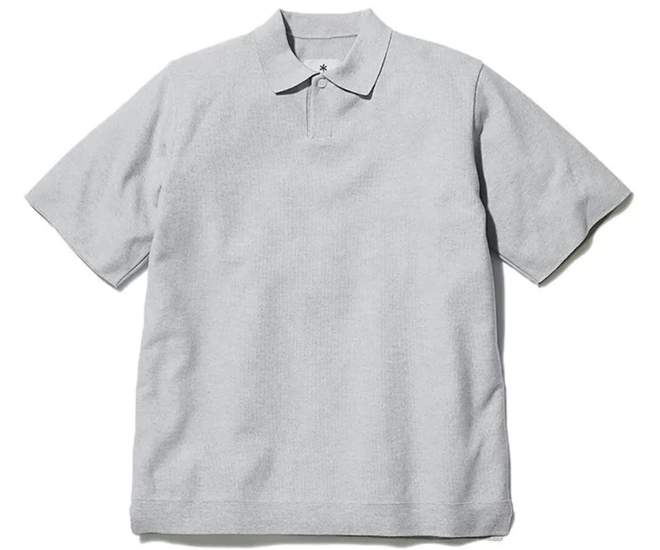 Snow Peak Co/Pe Dry Polo Shirt Men Lightgrey Lightgrey S