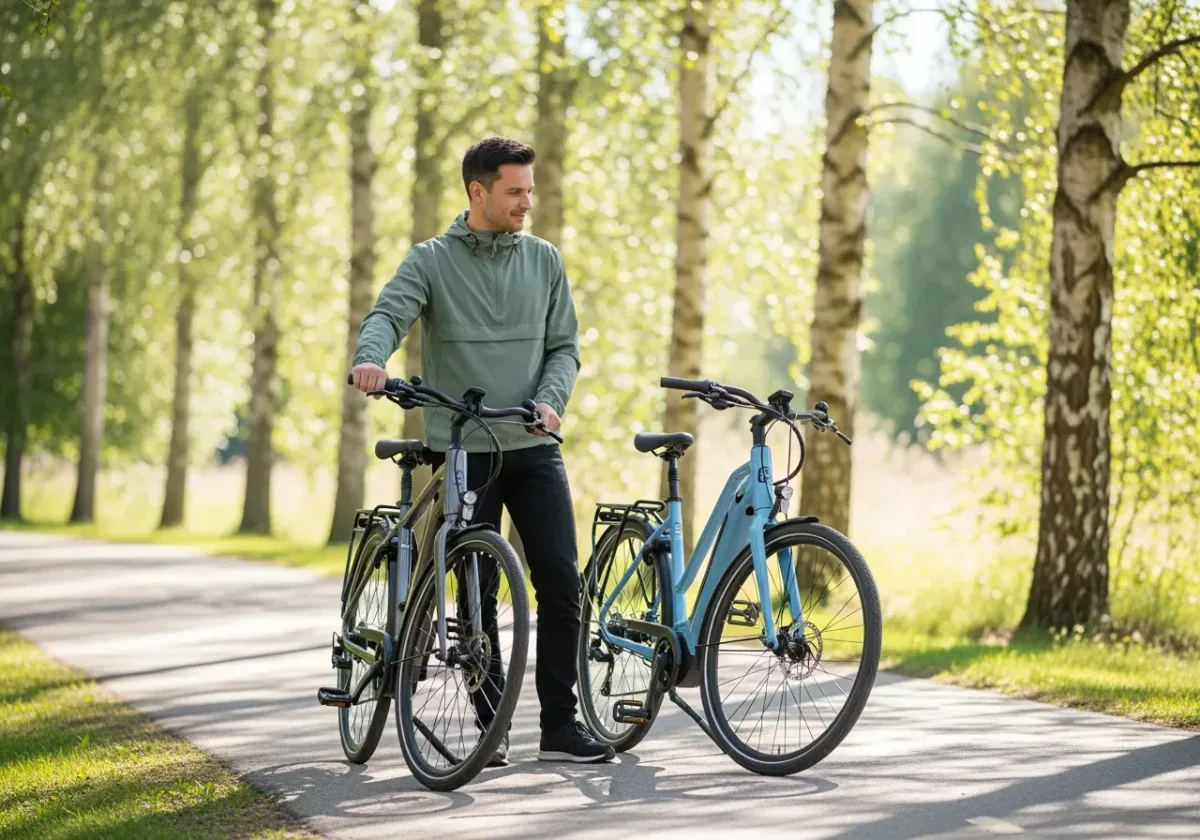 Guider för elcyklar, tillbehör och smarta vardagsval — illustration